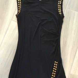 Michael Kors dress with slit-gold studs size M